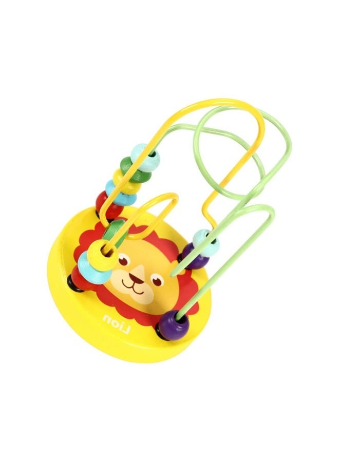 ليون لعبة المتاهة الخشبية بالخرز للأطفال – تصميم أسد، لعبة تنمية مهارات للأطفال +3 سنوات - Image 5