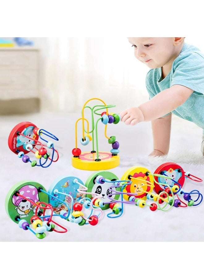 ليون لعبة المتاهة الخشبية بالخرز للأطفال – تصميم أسد، لعبة تنمية مهارات للأطفال +3 سنوات - Image 4