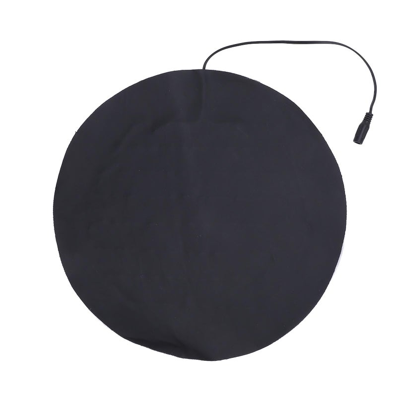 USB Heating Pad for Small Pets PU Leather Round Heated Plate 3 Levels Temperature - Image 2