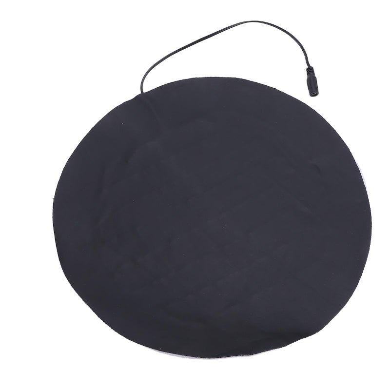 USB Heating Pad for Small Pets PU Leather Round Heated Plate 3 Levels Temperature - Image 3