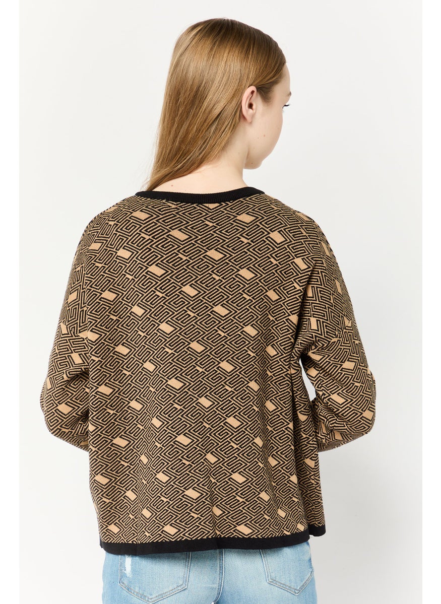 GUESS Women Crew Neck Brand Logo Long Sleeves Sweatshirt, Multicolor  - Image 4