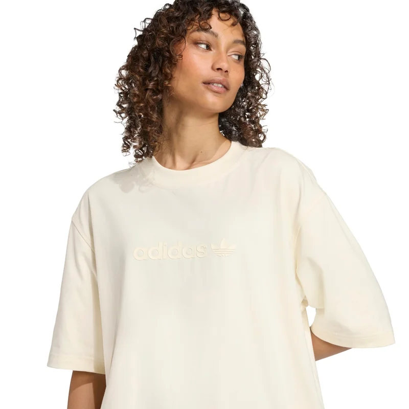Adidas ESS LIN TEE OS White Originals Women T-SHIRTS