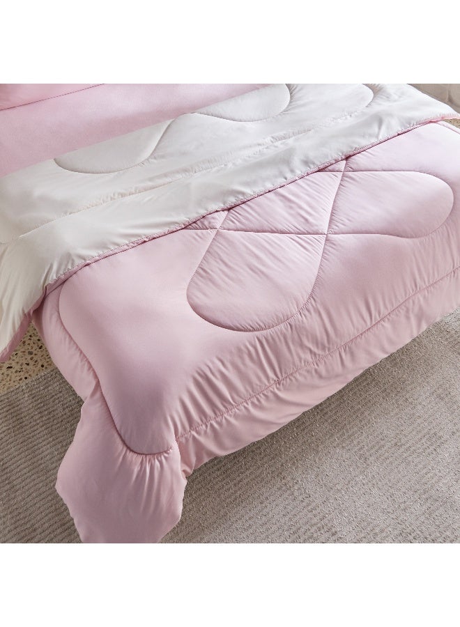 Home Box Derby 3-Piece Reversible Microfiber King Comforter Set - 220x240 cm  - Image 5