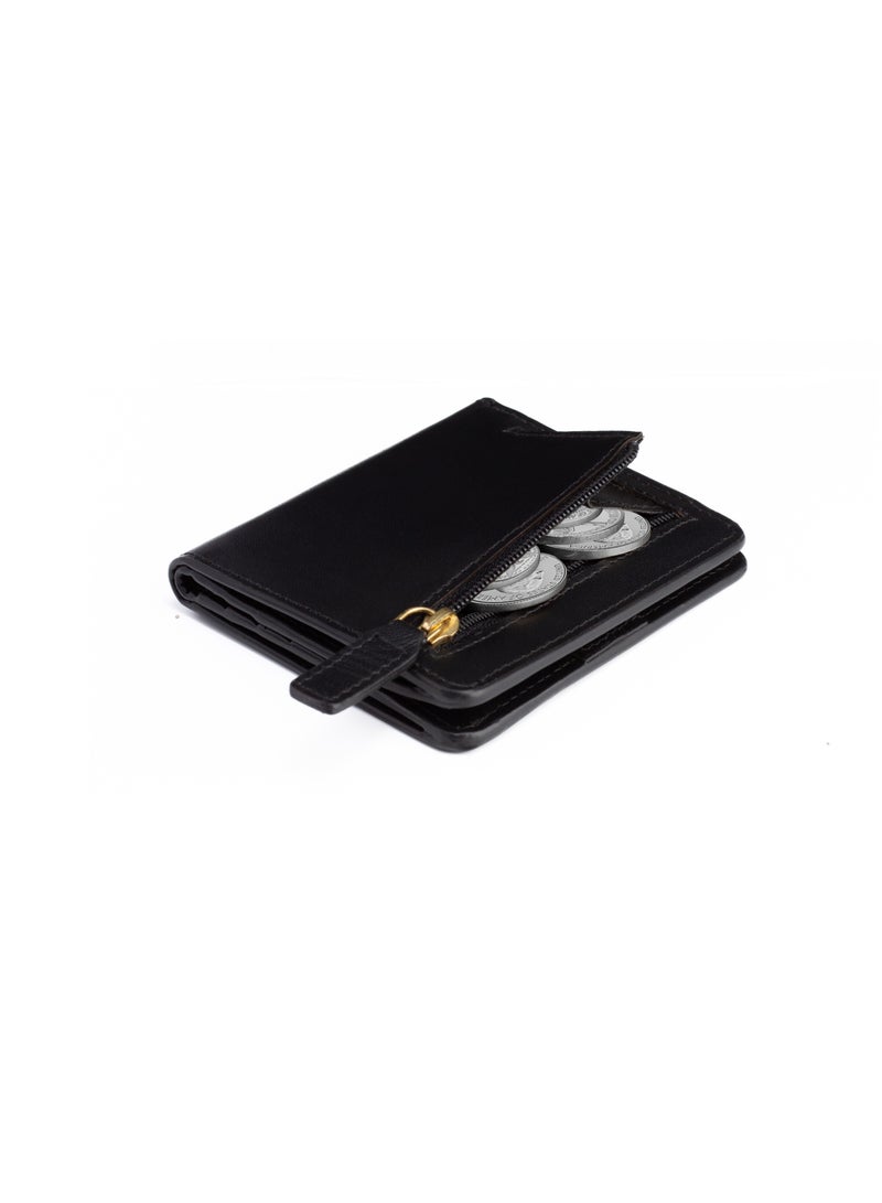 SKENZBI Women's Wallet Bifold Genuine Leather Rfid Blocking Ladies Mini Purse - Image 2