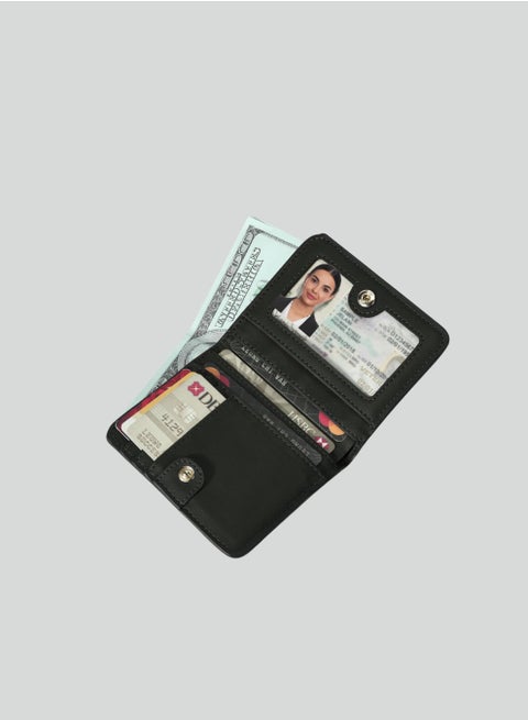 Women's Wallet Bifold Genuine Leather Rfid Blocking Ladies Mini Purse