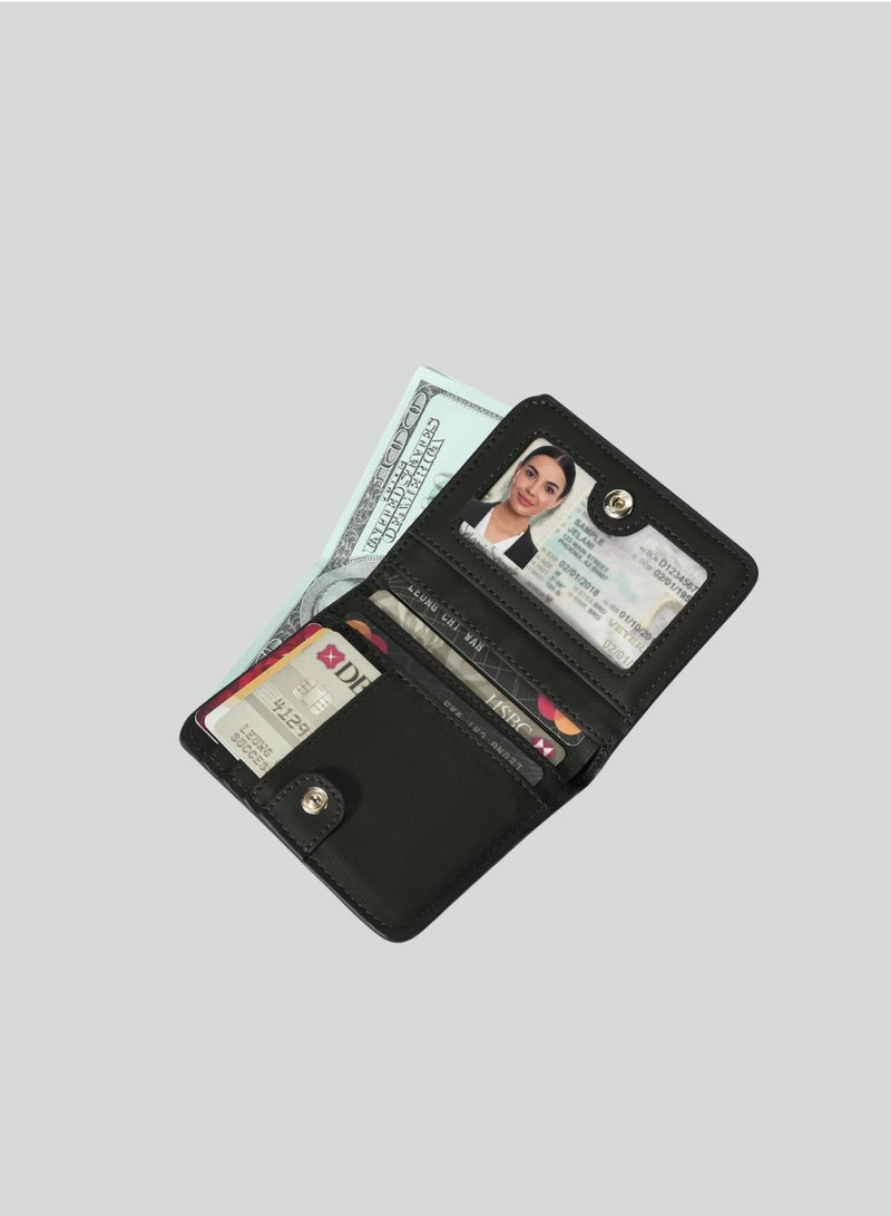 SKENZBI Women's Wallet Bifold Genuine Leather Rfid Blocking Ladies Mini Purse - Image 1