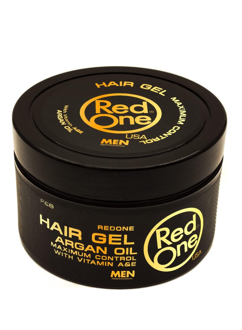 ريد ون جل الشعر ريد ون بالأرجان 450 مل – تثبيت قوي وتغذية طبيعية لجميع أنواع الشعر - Image 1