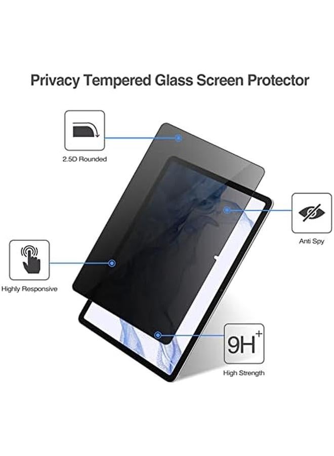 Procases Privacy Screen Protector For Galaxy Tab S9 Fe 10.9 Inch Tab S9 11 Inch 2023 Galaxy Tab S8 2022 Galaxy Tab S7 2020 Anti Spy Tempered Glass Screen Film Guard For Tablet X510 X710 X700 T870 - Image 3