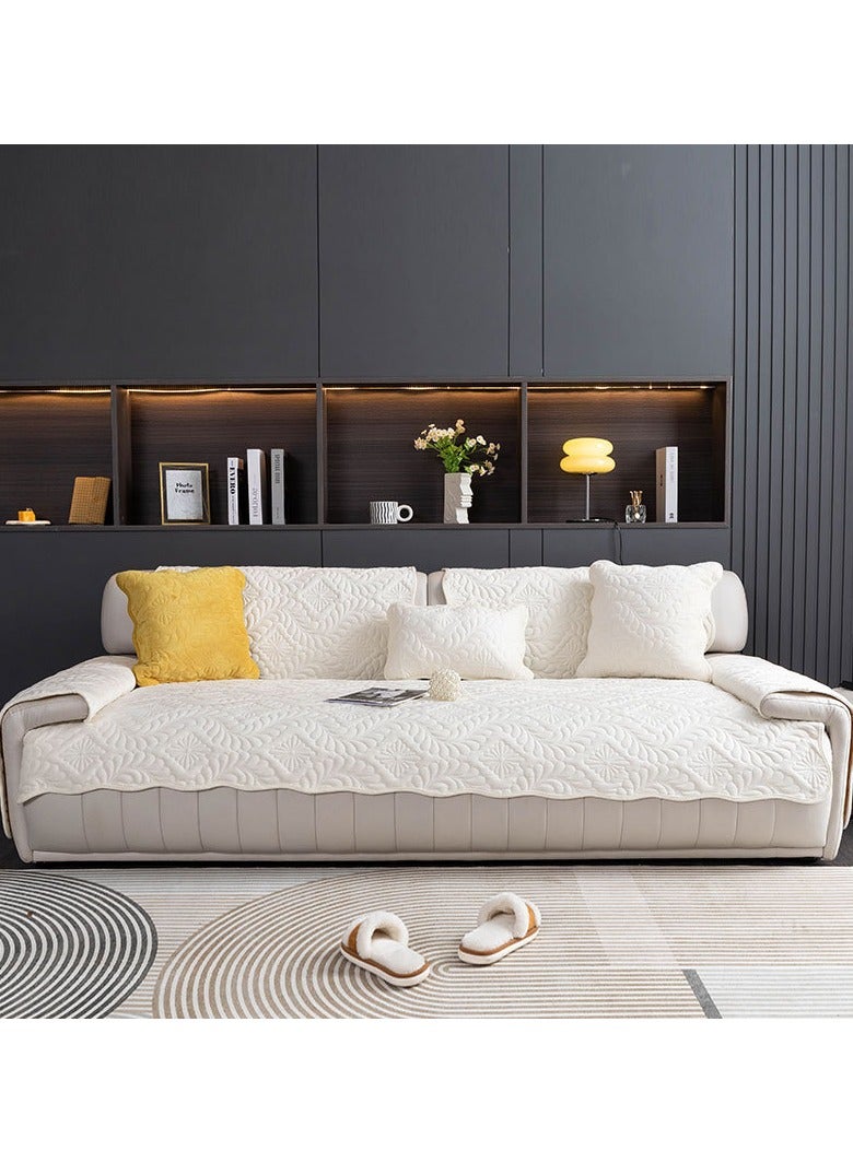 KUYING New Four Seasons Universal Anti slip Quilted Sofa Mat 90-240cm 