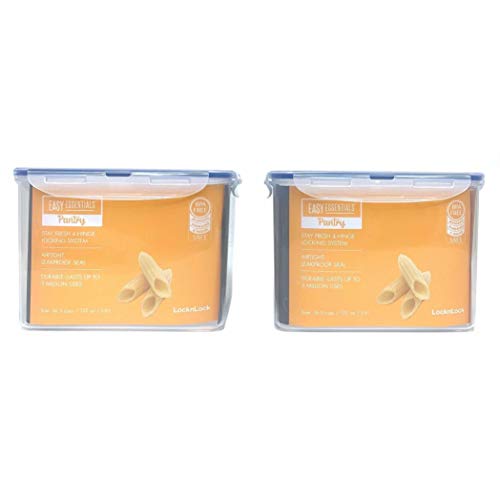 LocknLock (Pack of 2) LOCK & LOCK Airtight Rectangular Tall Food Storage Container 131.87-oz / 16.48-cup - Image 2