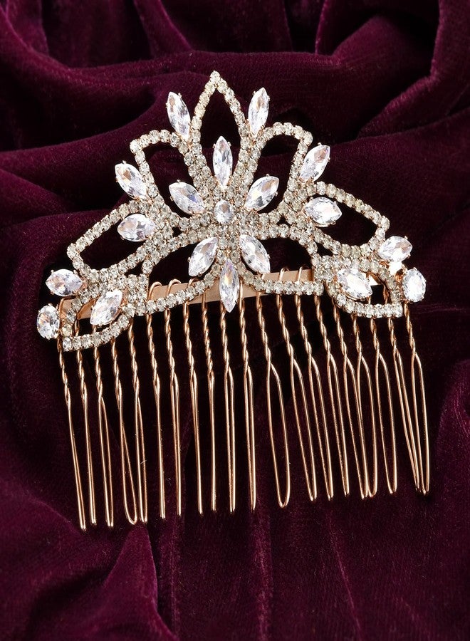 VOYLLA Royal Romance Eloise Comb Pin Hair Accessories|Comb Pin Hair Accessories For Women|Women Hair Accessories|Gift For Women|American Diamond|Wedding|Cocktail|Love|Heart|Party|Valentine Gift - Image 3