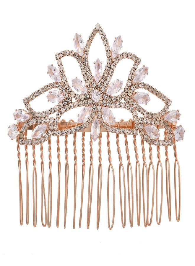 VOYLLA Royal Romance Eloise Comb Pin Hair Accessories|Comb Pin Hair Accessories For Women|Women Hair Accessories|Gift For Women|American Diamond|Wedding|Cocktail|Love|Heart|Party|Valentine Gift - Image 1