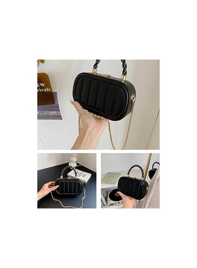 Goodern Small Crossbody Bags for Women,Mini Suitcase Crossbody Handbag Small Cell Phone Purse Cellphone Wallet Purse Hard Shell Cosmetics Case Travel Makeup Bag Wrist Bag Purse Shoulder Handbags Bag - Image 4