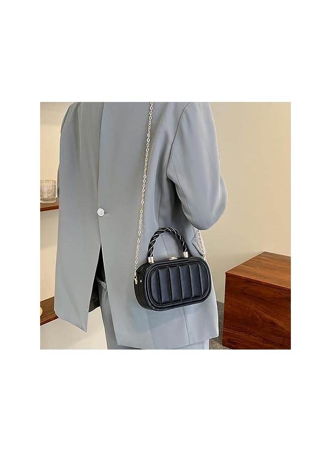 Goodern Small Crossbody Bags for Women,Mini Suitcase Crossbody Handbag Small Cell Phone Purse Cellphone Wallet Purse Hard Shell Cosmetics Case Travel Makeup Bag Wrist Bag Purse Shoulder Handbags Bag - Image 2