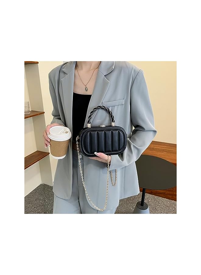 Goodern Small Crossbody Bags for Women,Mini Suitcase Crossbody Handbag Small Cell Phone Purse Cellphone Wallet Purse Hard Shell Cosmetics Case Travel Makeup Bag Wrist Bag Purse Shoulder Handbags Bag - Image 3