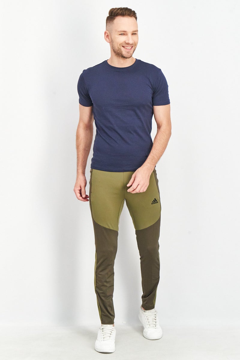 Adidas سروال تدريب اليوغا الرياضي للرجال، زيتوني - Image 3