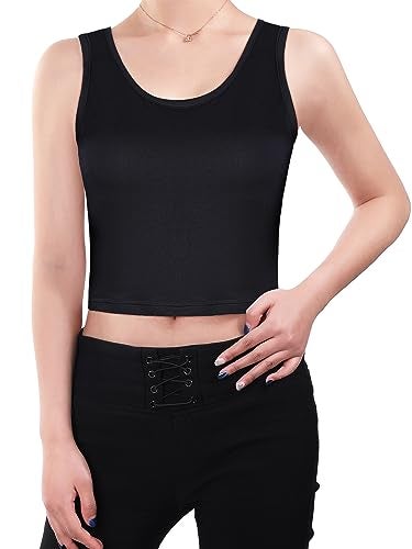 Geyoga 8 Pieces Womens Crop Tank Tops Sleeveless Crop Cami Tops Basic Cropped Tank for Yoga Workout SportsMedium - Image 3