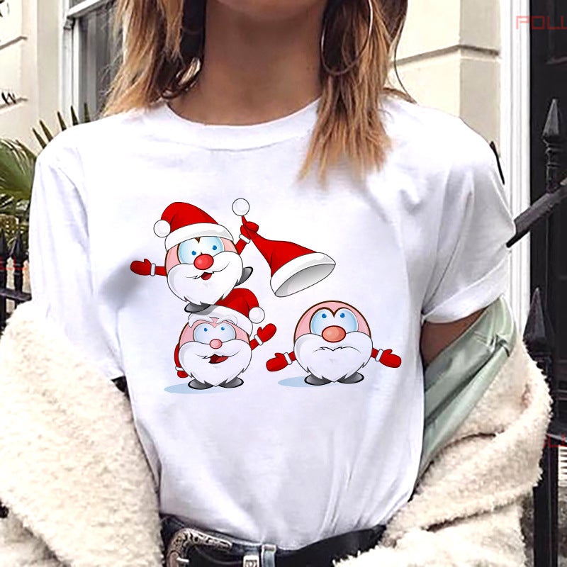 Cross-border supply T-shirt printed T-shirt women's short-sleeved women's clothing - Image 5