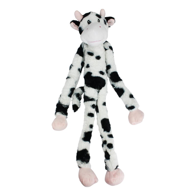 Multipet Swingin Slevin Cow Dog Plush Toy Squeaky Toys for All Dogs Extra Soft Plush Stuffed Animal for Cuddling Playing Cute 27 White 5 Squeakers - Image 2
