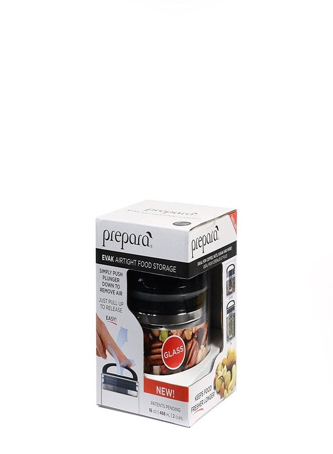 Prepara Evak Compact Glass Food Storage, Small, Black - Image 5