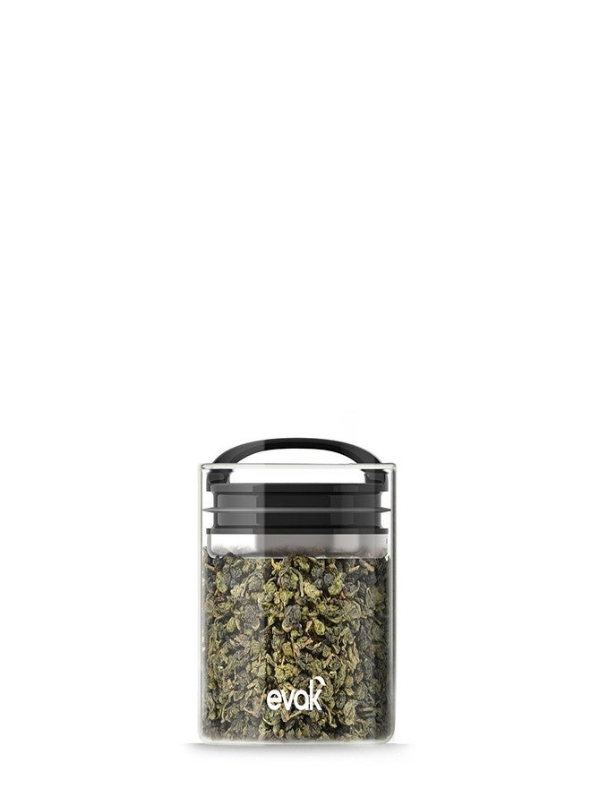 Prepara Evak Compact Glass Food Storage, Small, Black - Image 1
