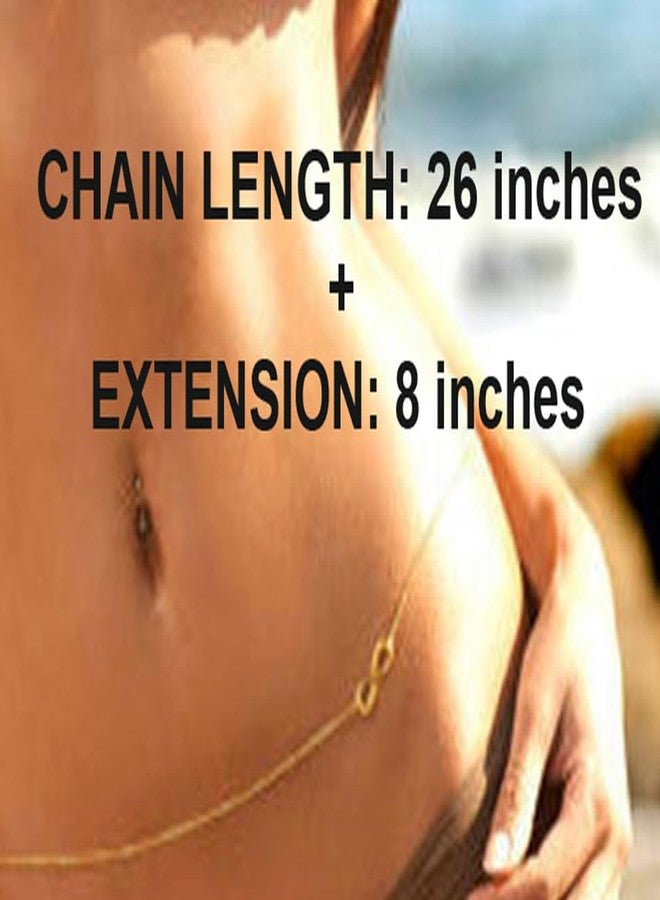 Sorellaz Womens Golden Metal Infinity Waist Chain: Pack of 1 (SR/JEWWC) - Image 5