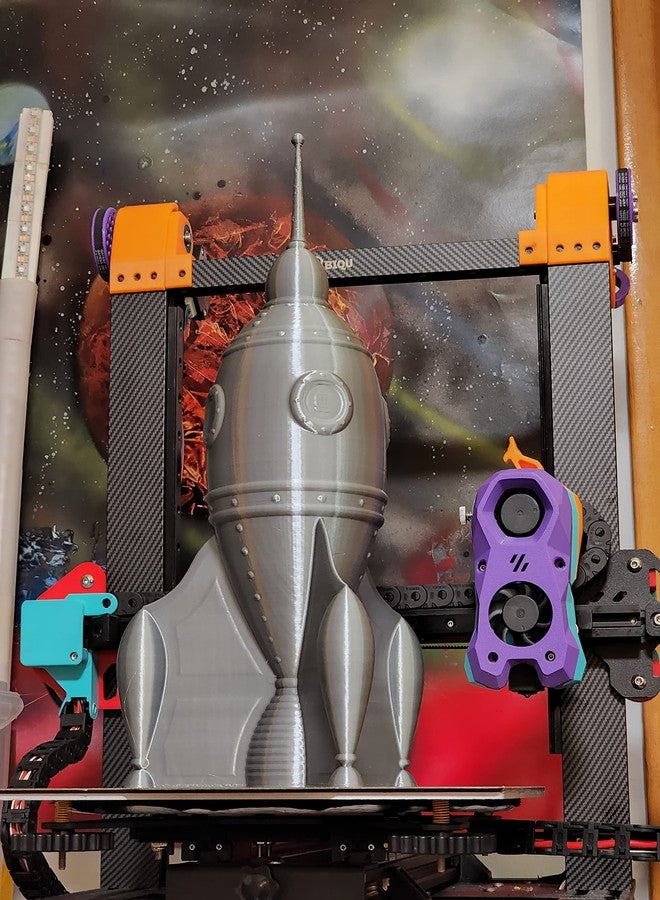Polymaker Silk PLA Filament 1.75mm, Shiny Chrome Silver, 1kg - PolyLite 1.75mm PLA Filament Silk Chrome - Image 3