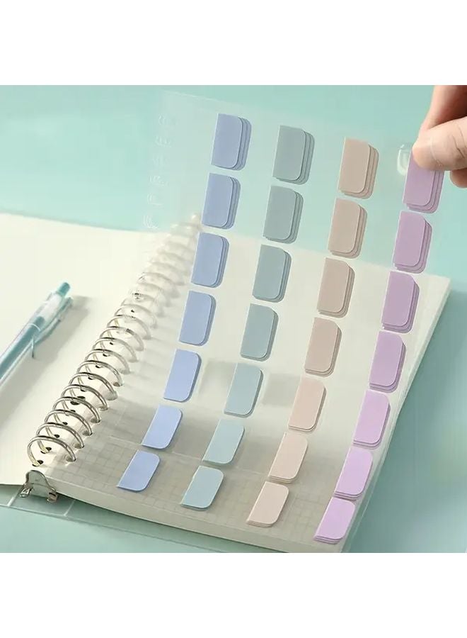 Minimalist Pastel Index Tabs 112pcs 4 Sheets Durable PVC For Notes Organization - Image 2
