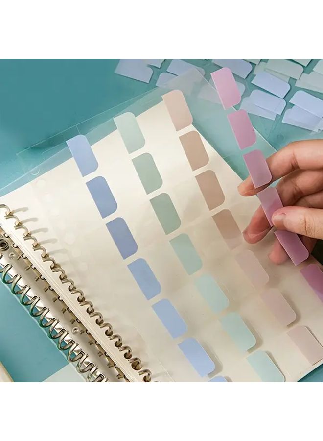 Minimalist Pastel Index Tabs 112pcs 4 Sheets Durable PVC For Notes Organization - Image 5