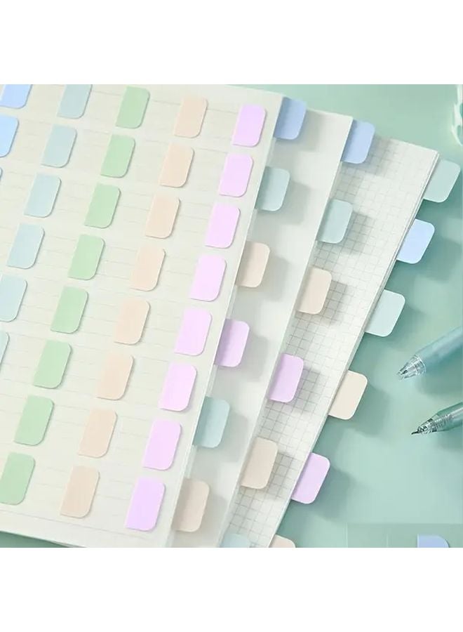 Minimalist Pastel Index Tabs 112pcs 4 Sheets Durable PVC For Notes Organization - Image 4