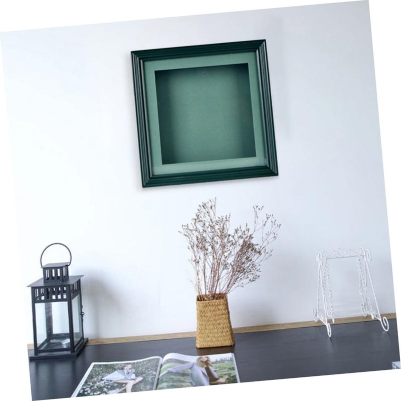 Dark Green 3D Hand and Footprint Frame Nursery Photo Holder Desktop Display - Image 5