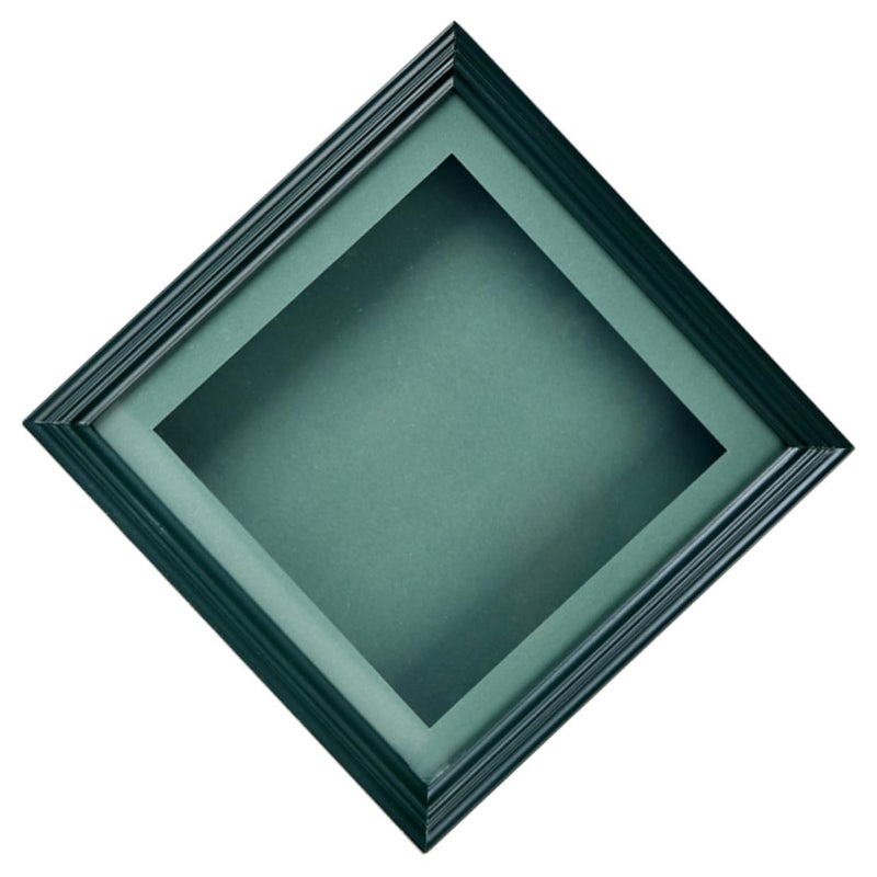 Dark Green 3D Hand and Footprint Frame Nursery Photo Holder Desktop Display - Image 2