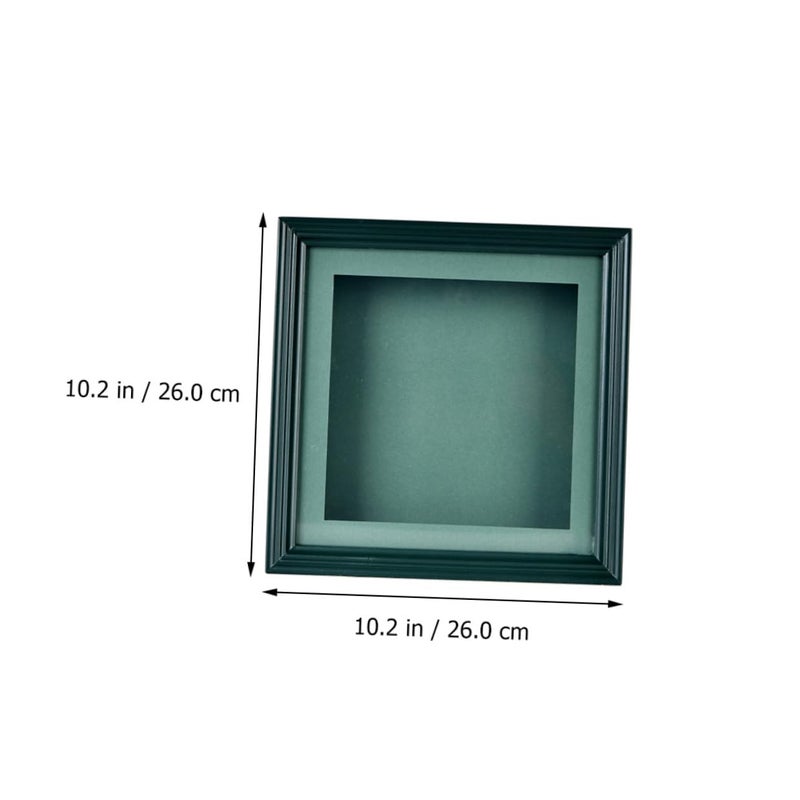 Dark Green 3D Hand and Footprint Frame Nursery Photo Holder Desktop Display - Image 3