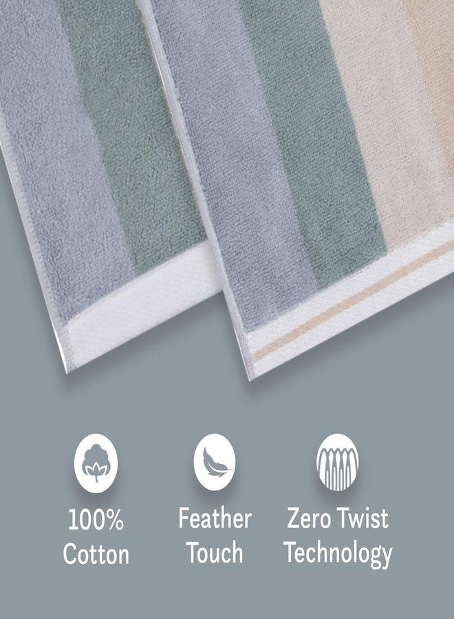 MYTRIDENT Kids Face Towel for Boys & Girls, Juniors Collection, 100% Cotton 3 Pc Face Towels (30 cm x 30 cm), 550 GSM, Bandz/Stripe - Image 5
