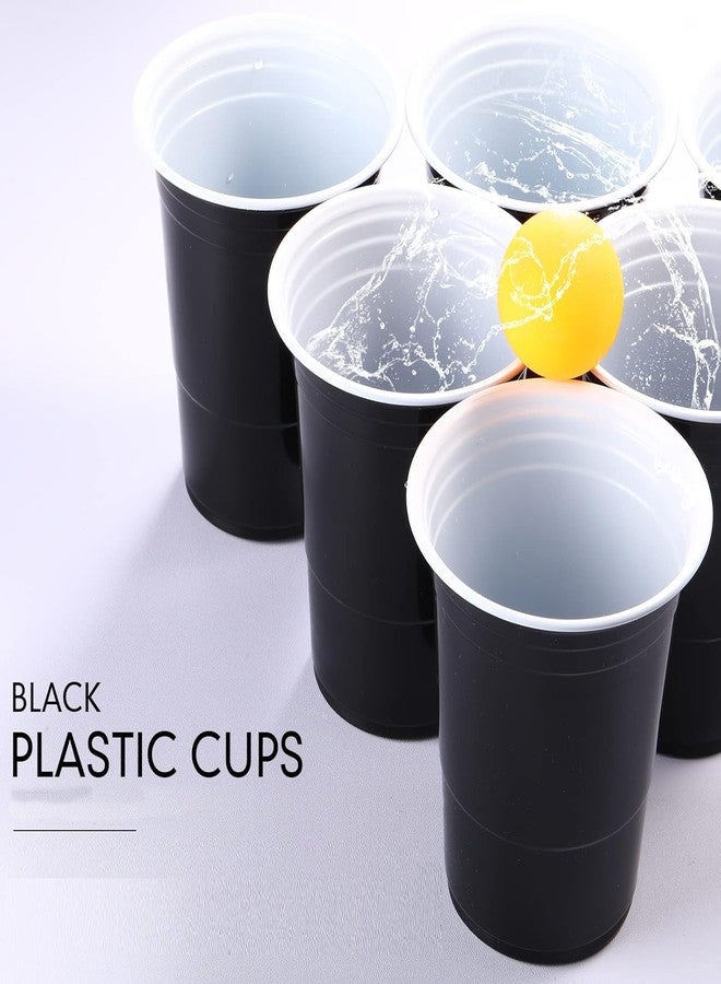 Yaure Joy 30 Pcs 16 oz Disposable Plastic Cups Bulk for Graduation Party Wedding Theme Party Birthday (Black) - Image 5