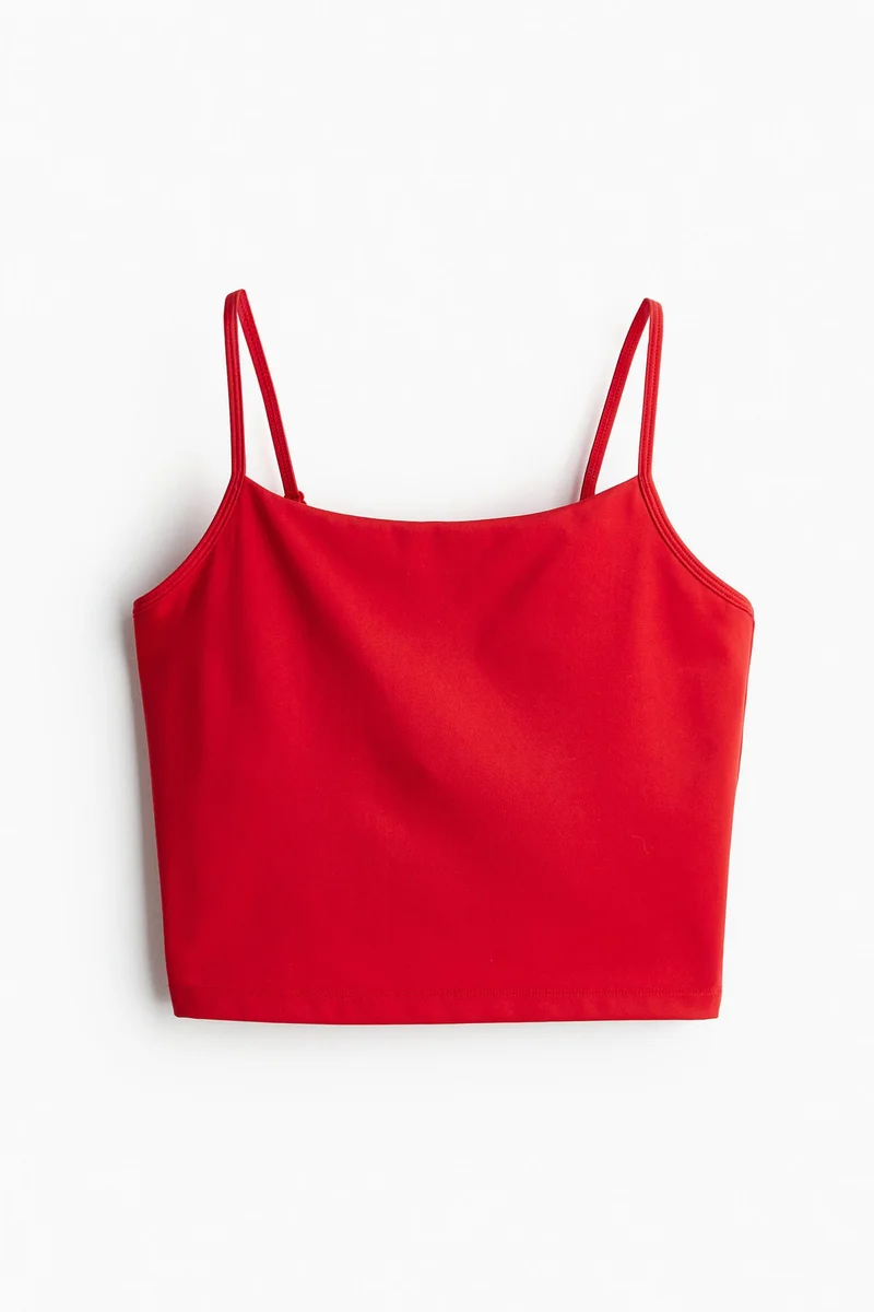 H&M DryMove™ Cropped sports vest top
