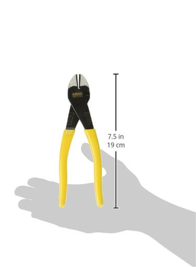 DeWalt DWHT70793 7" Cr-V Steel Diagonal Cutting Plier with 4" Rubber Handle - Image 3