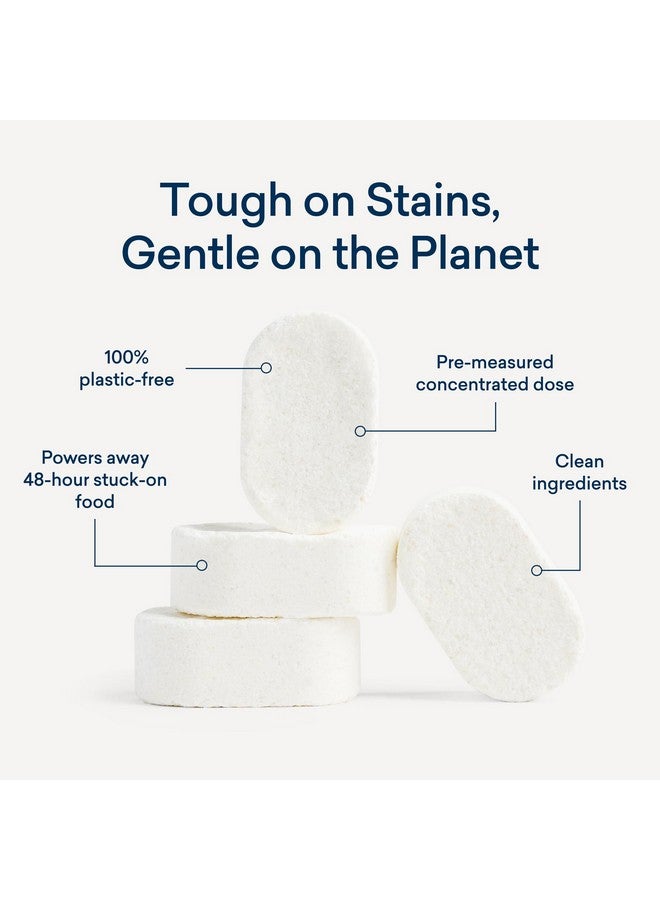 BLUELAND Plastic-Free Dishwasher Detergent Tablets, 120 Count, Unscented - Image 3