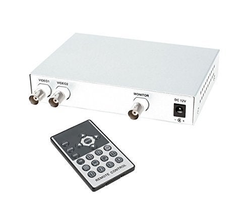 BeElion 2CH HD Video Splitter & Switcher - 1080P Support, NTSC/PAL System, Picture Freeze Function, for CCTV/DVR Surveillance in School/Home/Office - Image 2