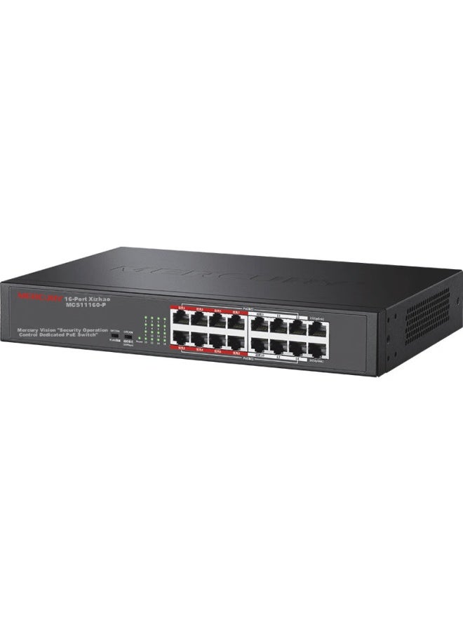 Mercury 16-port 100mbps Poe Switch Mcs1116d-p - Image 2