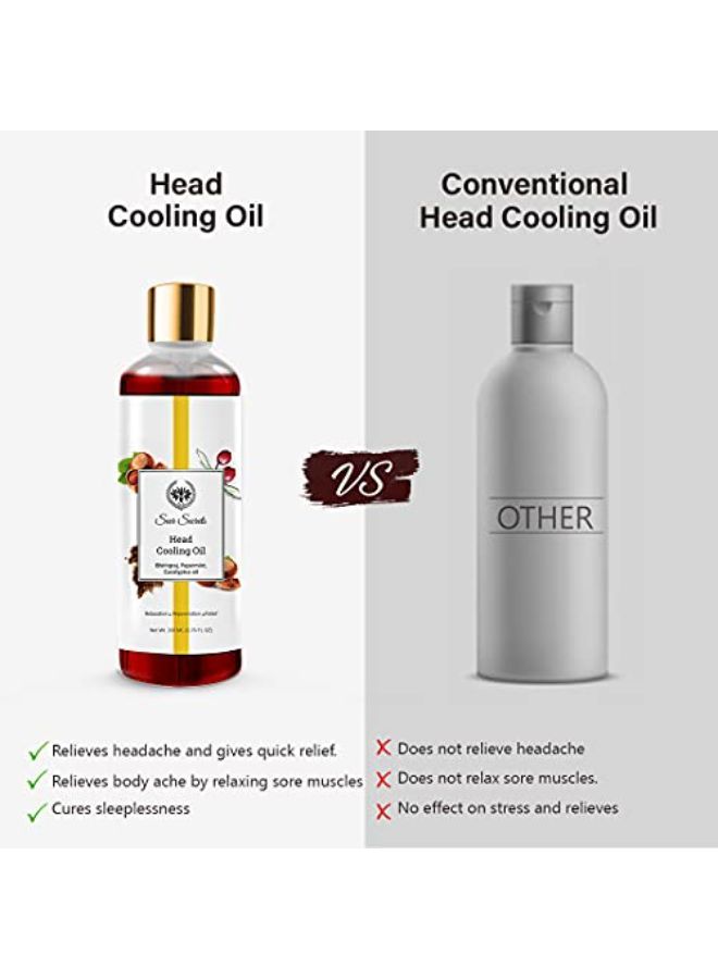 Seer Secrets 100% Natural Peppermint & Bhringraj Cooling Hair Oil | For Head Cooling | Hair Growth | Relaxation & Relief | Suitable For Men & Women | Pack Of 200Ml - Image 2