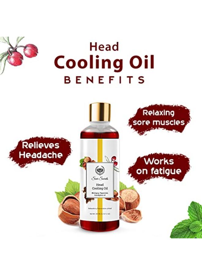 Seer Secrets 100% Natural Peppermint & Bhringraj Cooling Hair Oil | For Head Cooling | Hair Growth | Relaxation & Relief | Suitable For Men & Women | Pack Of 200Ml - Image 3
