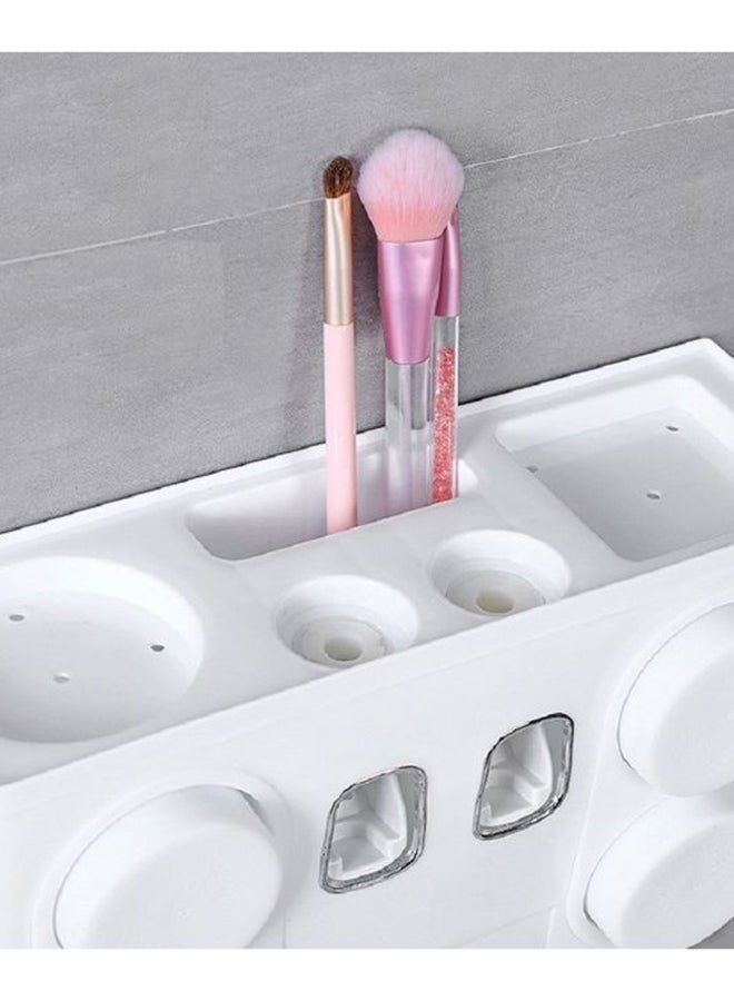 NIBEMINENT Toothbrush Holder With Mouthwash Cup Set Blue 31.5 x11 x 18cm - Image 4