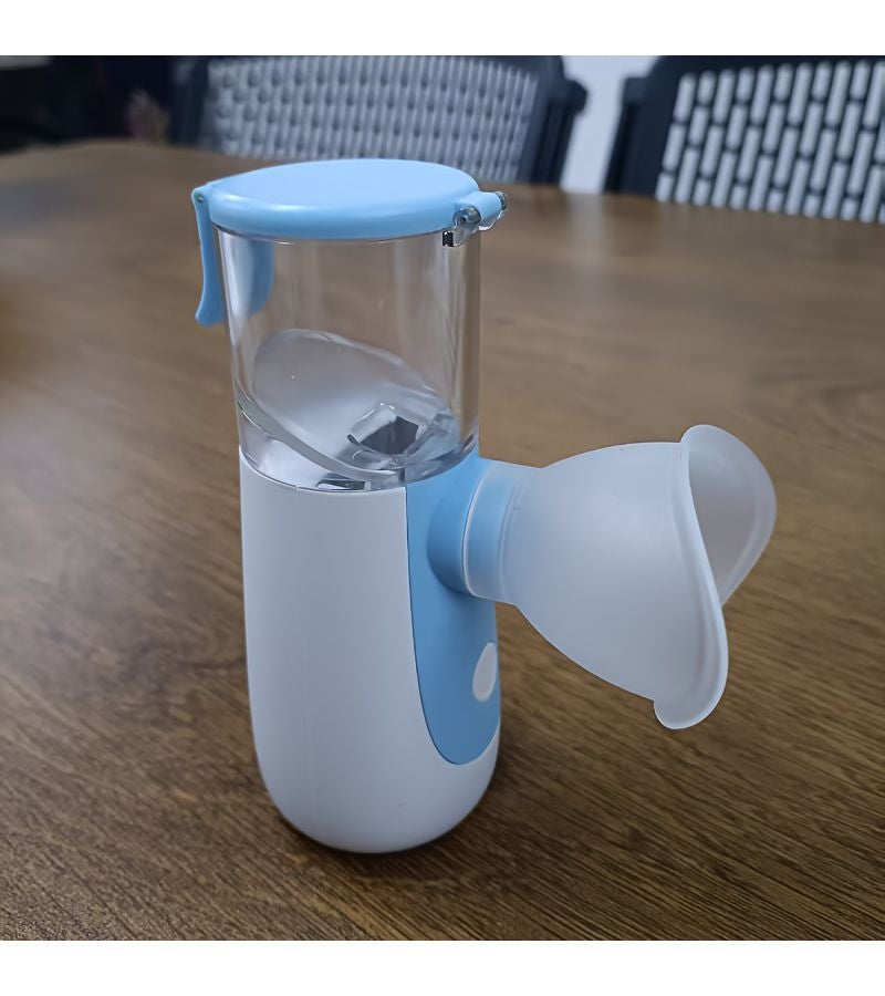 White-Pink Rechargeable 2-In-1 Eye Moisturizer Handheld Facial Steamer Hydrates Deeply Cleanses Pores Relieves Dryness And Fatigue For Office And Computer Workers - Image 2