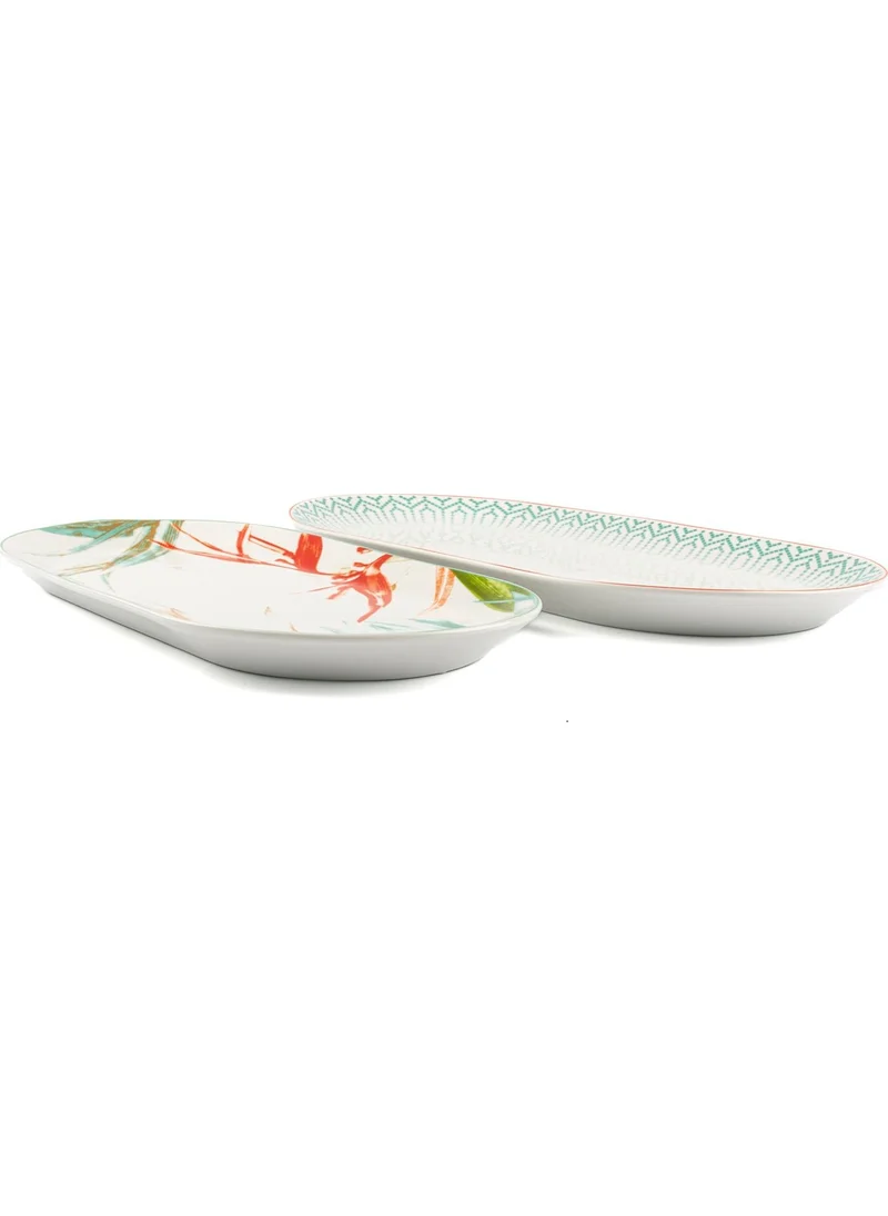 Mikasa Moor Celosia 2-Piece Oval Service 31X17CM 38X20CM