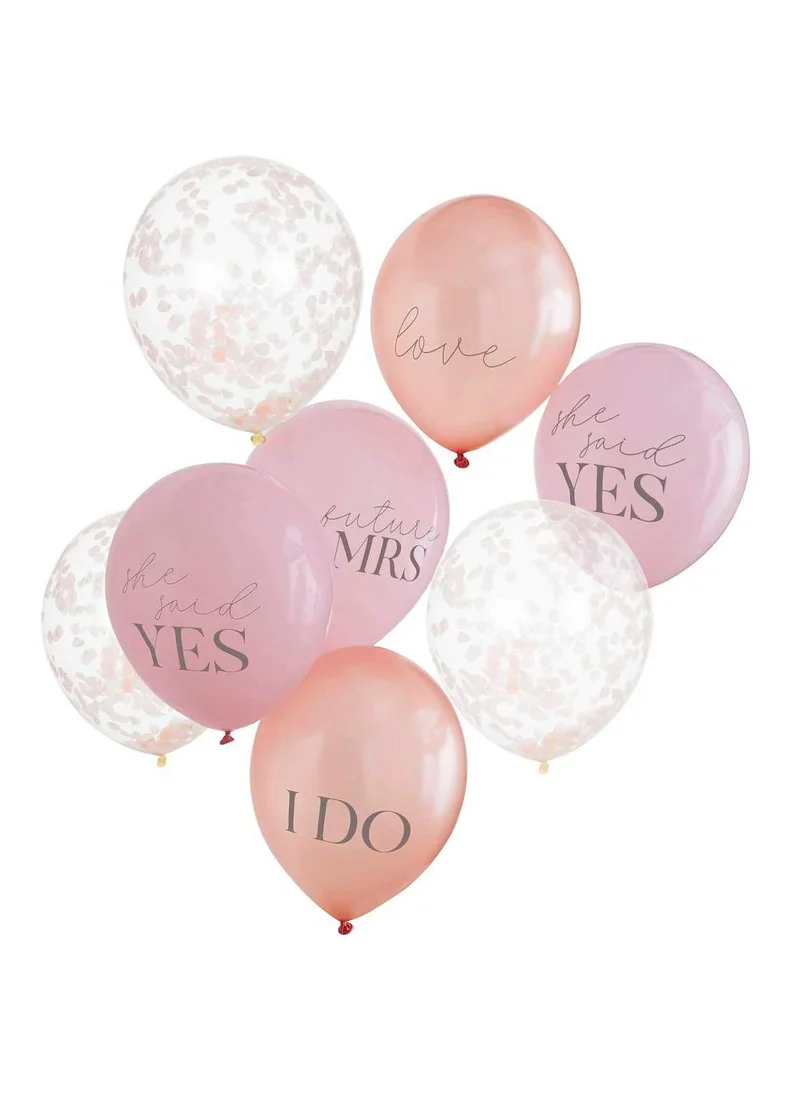 جينجر راي Hen party slogan & confetti balloons