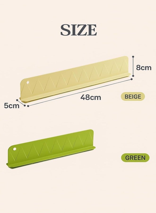 MANTHUMI Silicone Sink Splash Guard for Kitchen and Bathroom,1 Pcs Silicone Sink Splash Guards with Countertop Silicone Suction Cup,Silicone Flume Baffle Water Barrier for Kitchen Multi Color (48cm) - Image 1
