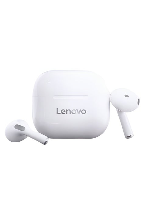 LP40 TWS Wireless Earphone Bluetooth wireless 5.0 Dual Stereo Bass Touch Control IP54 White