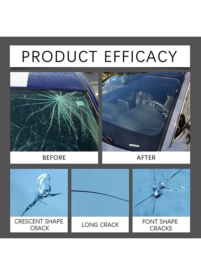 Homonth Windshield Crack Repair Kit, 2025 Upgrade Car Windshield Crack Repair Kit, Glass Repair Liquid For Cracks And Chips, Rock Chip Repair Kit For Fix Windows, Mirrors, Glasses, All Crack Types, Automotive Windscreen Tool For Fixing Chips,20ml - Image 4