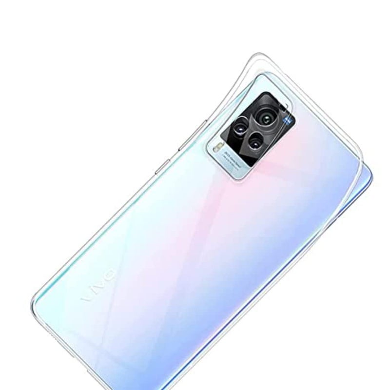 Nishtech غطاء خلفي شفاف هجين ناعم رفيع مضاد للغبار مع حماية الكاميرا لهاتف Vivo X60 Pro 5G / X60 5G - Image 3